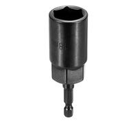 sourcing map Punta per trapano avvitatore da 18 mm, attacco metrico da 1/4", codolo esagonale da 80 mm, extra lunga, chiavi a 6 punte, cambio rapido, in acciaio Cr-V, per avvitatori elettrici, colore