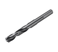 sourcing map Punta per trapano da 14,5 mm con gambo piatto ridotto da 1/2", M2, in acciaio ad alta velocità, nero, 135°, per metallo duro, acciaio inossidabile, 1 pezzo