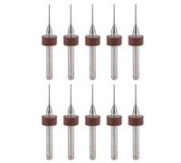 sourcing map Punte da trapano PCB 0,6 mm in carburo di tungsteno utensile rotante gioielli incisione CNC stampa circuito stampato micro punte da trapano 1/8 di pollice gambo 10 pz