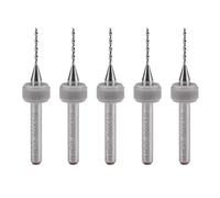 sourcing map Punte da trapano PCB 0,8 mm in carburo di tungsteno utensile rotante gioielli incisione CNC stampa circuito stampato micro punte da trapano 1/8 di pollice gambo 5 pz