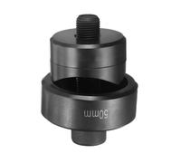 sourcing map Punzonatrice per lamiera, 50 mm, in acciaio, per cuscinetti, taglio preciso, manuale, kit di punzonatura per lamiera in acciaio inox, nero