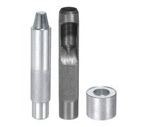 sourcing map Punzonatrice per occhielli da 14 mm, in pelle, 14,5 mm, strumento di installazione in acciaio 45#, con base per tessuti, abbigliamento, artigianato, borse