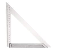 sourcing map Rafter Square 20,3 cm Imperiale Lega di Alluminio Carpenter Strumento di Misurazione Layout Strumento di Metallo, Triangolo Righello Goniometro per la Lavorazione del Legno e Carpenteria