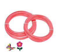 sourcing map Ricariche di filamento per stampante 3D in ABS, 2 pezzi per un totale di 1,75 mm, per la maggior parte delle penne di stampa 3D, rosso fluorescente