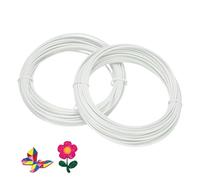 sourcing map Ricariche di filamento per stampante 3D in ABS, 2 pezzi, per un totale di 1,75 mm, per la maggior parte delle penne di stampa 3D, bianco