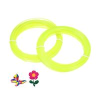 sourcing map Ricariche di filamento per stampante 3D in ABS, 2 pezzi, per un totale di 1,75 mm, per la maggior parte delle penne di stampa 3D, giallo limone trasparente