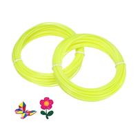 sourcing map Ricariche di filamento per stampante 3D in ABS, 2 pezzi per un totale di 1,75 mm, per la maggior parte delle penne di stampa 3D, giallo fluorescente