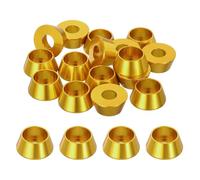 sourcing map Rondelle a tazza coniche M8, in alluminio anodizzato, guarnizione a testa cilindrica per viti RC/FPV/PC/Drone/accessori meccanici, confezione da 20 (colore oro)