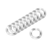 sourcing map Rondelle elastiche ondulate, 100 pezzi, 8 mm x 13 mm x 0,3 mm (ODxIDxT) - Rondelle curve in acciaio inossidabile 304 per bulloni a vite, rondelle ondulate guarnizioni per macchinari