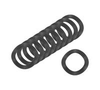 sourcing map Rondelle elastiche ondulate, 300 pezzi, 1,8 x 1,2 x 0,0 cm (ODxIDxT) - Rondelle curve in ferro per bulloni a vite, rondelle ondulate guarnizioni per macchinari (nero)