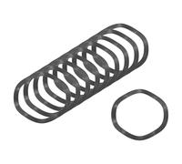 sourcing map Rondelle elastiche ondulate, 50 pezzi, 6,1 x 5 x 0,1 cm (ODxIDxT) - Rondelle curve in ferro per bulloni a vite, rondelle ondulate guarnizioni per macchinari (nero)