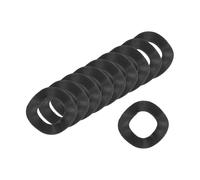 sourcing map Rondelle elastiche ondulate, 500 pezzi, 0,8 x 0,4 x 0,0 cm (ODxIDxT) - Rondelle curve in ferro per bulloni a vite, rondelle ondulate guarnizioni per macchinari (nero)