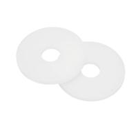 sourcing map Rondelle piatte in nylon, M8 x 8 mm ID x 30 mm OD, rotonde, piatte, in plastica, per tubi dell'acqua del rubinetto domestico, bianco, confezione da 50