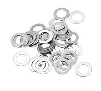 sourcing map Rondelle piatte M10 in acciaio inossidabile 304, 50 pezzi, 10 x 16 x 0,5 mm, distanziatori ultra sottili per bulloni a vite, riparazione elettronica, automobilistico