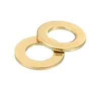 sourcing map Rondelle piatte M3, 300 rondelle piatte in ottone, diametro esterno 6 mm, spessore 0,5 mm, anello di tenuta in metallo per viti, bulloni e dadi