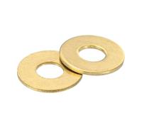 sourcing map Rondelle piatte M3, 300 rondelle piatte in ottone, diametro esterno 8 mm, spessore 0,5 mm, anello di tenuta in metallo per viti, bulloni e dadi