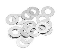 sourcing map Rondelle piatte M6 in acciaio inox 304, 20 pezzi, 6 x 12 x 0,3 mm, ultra sottili, distanziatori piatti per bulloni a vite, riparazione elettronica, automotive