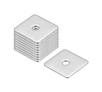 sourcing map Rondelle quadrate, 50 pezzi M3 x 16 x 16 x 1 mm in acciaio inox 304 rondelle piatte, distanziatori per fissaggio hardware