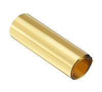 sourcing map - Rotolo di lamiera di ottone, 1000 mm x 100 mm x 0,01 mm