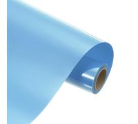 sourcing map Rotolo di vinile a trasferimento termico, 30,5 cm x 1,5 m, termoadesivo in vinile termoadesivo per magliette, taglierini, facile da tagliare e diserbare (celeste)