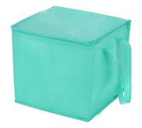 sourcing map Sacchetti isolati riutilizzabili con cerniera e manico per cibo caldo/freddo, generi alimentari da spiaggia, Verde, 11.8"x11.8"x10.6"