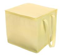 sourcing map Sacchetti isolati riutilizzabili con cerniera e manico per cibo caldo/freddo, generi alimentari da spiaggia, Giallo, 12"x12"x10.6"