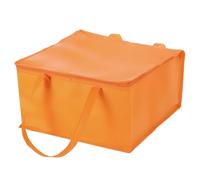 sourcing map Sacchetti isolati riutilizzabili con cerniera e manico per cibo caldo/freddo, generi alimentari da spiaggia, Arancione, 15.7"x15.7"x8.7"