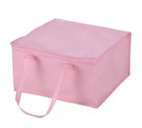sourcing map Sacchetti isolati riutilizzabili con cerniera e manico per cibo caldo/freddo, generi alimentari da spiaggia, rosa, 15.7"x15.7"x8.7"