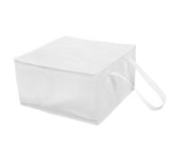 sourcing map Sacchetti isolati riutilizzabili con cerniera e manico per cibo caldo/freddo, generi alimentari da spiaggia, bianco, 13.8"x13.8"x7.9"