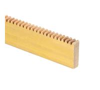 sourcing map Scaffale di ingranaggio in ottone, 0,5 moduli 500 mm x 10 mm x 3 mm, resistente, dritto e lineare, per macchine automobilistiche