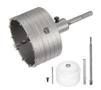 sourcing map Sega a tazza per calcestruzzo, diametro 105 mm, punta in carburo, codolo rotondo, per calcestruzzo, cemento, mattoni, pietra, muri