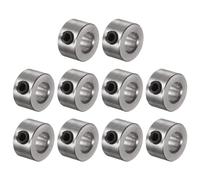 sourcing map Set di 10 collari a vite in acciaio inox con foro da 6 mm, diametro esterno 12 mm, larghezza 7 mm, collare ruota fermo carrello di atterraggio