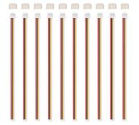 sourcing map Set di 10 connettori mini micro SH1.0 a 4 pin a testa singola maschio con cavo da 28 AWG 100 mm e connettore femmina per scheda madre per altoparlanti, strisce luminose a LED, piccoli