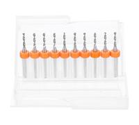 sourcing map Set di 10 punte per trapano PCB da 1/8 di pollice gambo 1,8 mm in carburo di tungsteno micro punte elicoidali per stampa circuiti stampati gioielli plastica legno metallo morbido