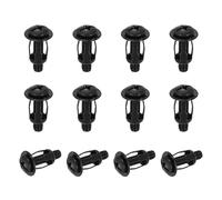 sourcing map Set di 12 dadi jack M6 x 28 mm, in acciaio al carbonio con finitura zincata, dadi a petalo con inserto multi-grip per pareti cave, per uso su pareti sottili e morbide, colore nero