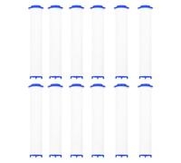 sourcing map Set di 12 filtri per soffione doccia, 11,4 cm, in cotone PP, ricambio ad alta pressione