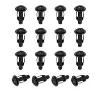 sourcing map Set di 16 dadi jack M6 x 28 mm, in acciaio al carbonio con finitura zincata, dadi a petalo con inserto multi-grip per pareti cave, per uso su pareti sottili e morbide, colore nero