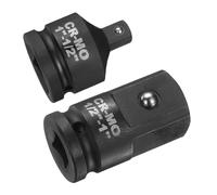 sourcing map Set di 2 adattatori per bussole a percussione, riduttore, set da 1" a 1/2" 1/2" a 1", convertitore in acciaio SAE CR-MO standard SAE per chiave a cricchetto