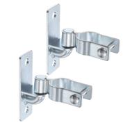 sourcing map Set di 2 cerniere per cancello resistenti, 3,5 cm per | Hardware per recinzione a catena non saldante per porte in metallo, argento