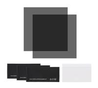 sourcing map Set di 2 pellicole polarizzate, 10,2 x 10,2 cm, adesivi universali, filtro polarizzatore lineare con kit di pulizia, raschietto, per riparazione schermo LCD, fisica, istruzione (100 x 100