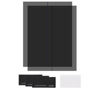 sourcing map Set di 2 pellicole polarizzate, 32,8 cm, adesivi polarizzati, filtro polarizzatore lineare con kit di pulizia, raschietto per riparazione schermo LCD, fisica, educazione, 90 gradi