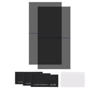sourcing map Set di 2 pellicole polarizzate, 6,5 pollici, adesivi polarizzati, filtro polarizzatore lineare con kit di pulizia raschietto, per riparazione schermo LCD, fisica, educazione, 0 gradi