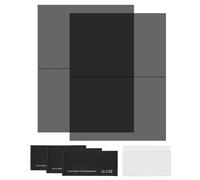 sourcing map Set di 2 pellicole polarizzate adesive da 20,1 cm, filtro polarizzatore lineare con kit di pulizia, raschietto per riparazione schermo LCD, fisica, educazione, 0 gradi