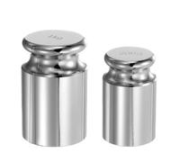 sourcing map Set di 2 pesi di calibrazione da 200 g, 1 kg, M1, in acciaio cromato di precisione, per bilance digitali