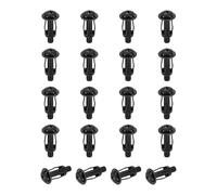 sourcing map Set di 20 dadi jack M5 x 28 mm, in acciaio al carbonio con finitura zincata, dadi a petalo con inserto multi-grip per pareti cave, per uso su pareti sottili e morbide, colore nero