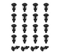 sourcing map Set di 20 dadi jack M6 x 28 mm, in acciaio al carbonio con finitura zincata, dadi a petalo con inserto multi-grip per pareti cave, per uso su pareti sottili e morbide, colore nero