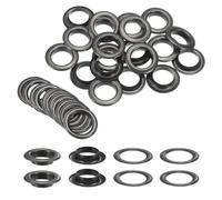 sourcing map Set di 20 occhielli con rondelle, 20 mm, kit di occhielli in metallo per tende in tessuto, teloni, borsa da cintura in pelle, fai da te, canna di fucile