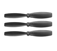 sourcing map Set di 3 mini eliche da 55 mm, puntelli speciali asse centrale 1 mm per aerei radiocomandati leggeri droni mini quadricotteri accessori, nero