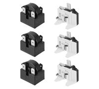 sourcing map Set di 3 relè di avviamento per frigorifero PTC, 15 Ohm, 4 pin e 1/6 HP, protezione da sovraccarico per frigorifero e compressore