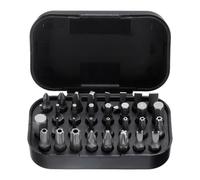 sourcing map Set di 32 punte per cacciavite, lunghezza 28 mm, in acciaio S2, magnetiche, a croce, esagonali, Torx a forma di U, per cacciaviti manuali elettrici, riparazione di precisione